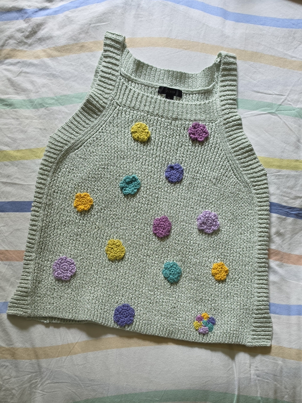 Customized Floral Knit Tank
